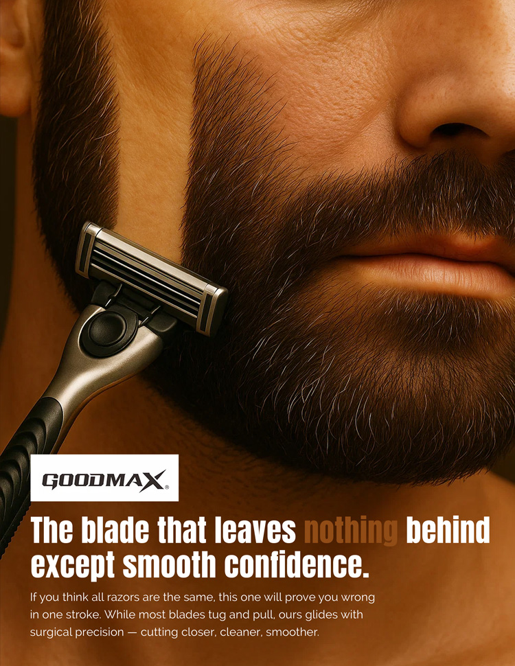 Goodmax razor ad